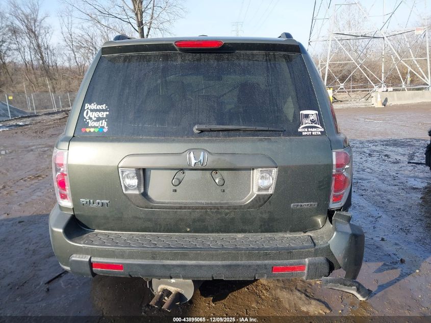 2006 Honda Pilot Ex-L VIN: 2HKYF18526H512202 Lot: 43895065