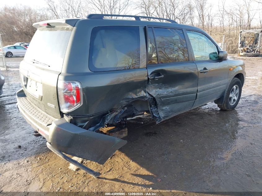 2006 Honda Pilot Ex-L VIN: 2HKYF18526H512202 Lot: 43895065