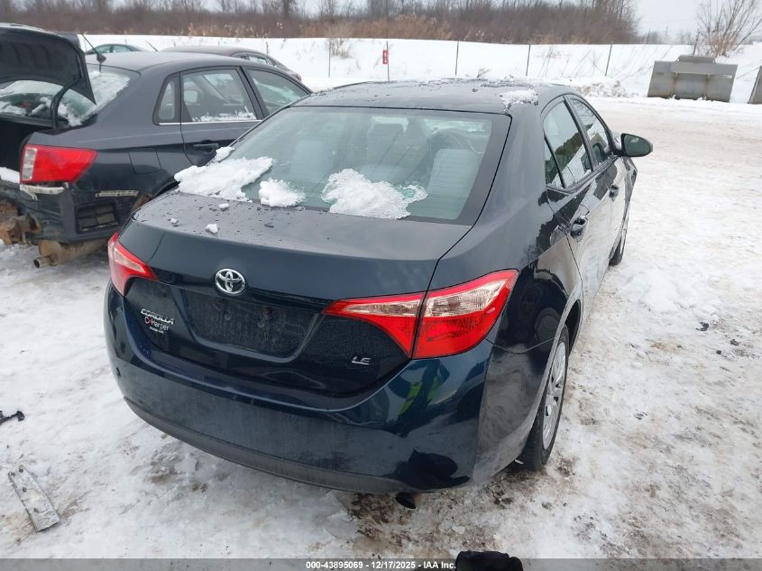 2018 Toyota Corolla Le VIN: 2T1BURHE2JC981652 Lot: 43895069