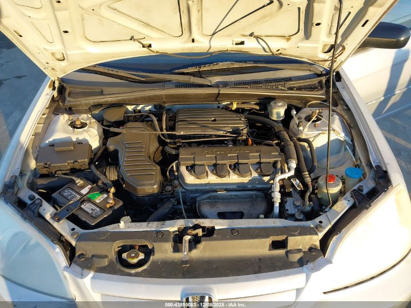 2001 Honda Civic Lx VIN: 1HGES16561L032817 Lot: 43895083