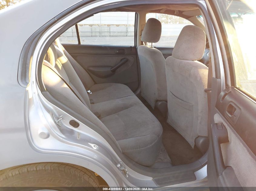 2001 Honda Civic Lx VIN: 1HGES16561L032817 Lot: 43895083