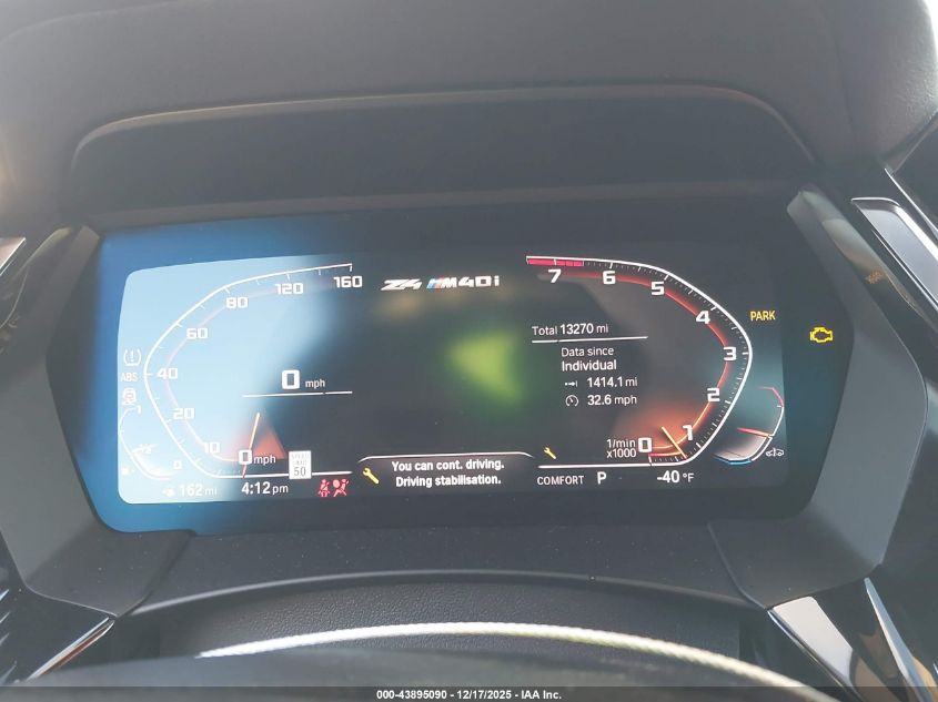 2022 BMW Z4 M40I VIN: WBAHF9C01NWX95899 Lot: 43895090