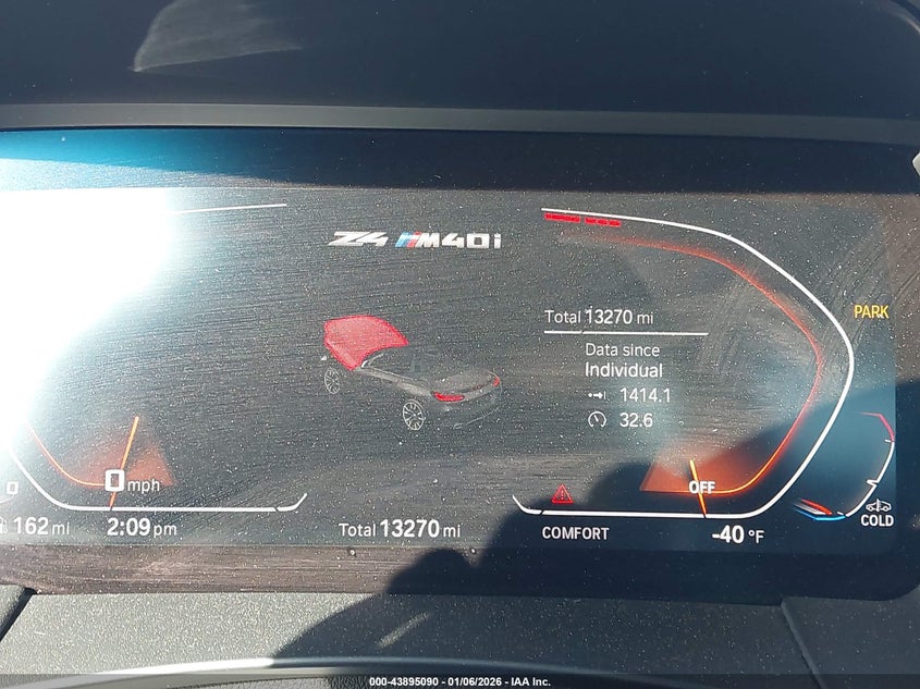 2022 BMW Z4 M40I VIN: WBAHF9C01NWX95899 Lot: 43895090