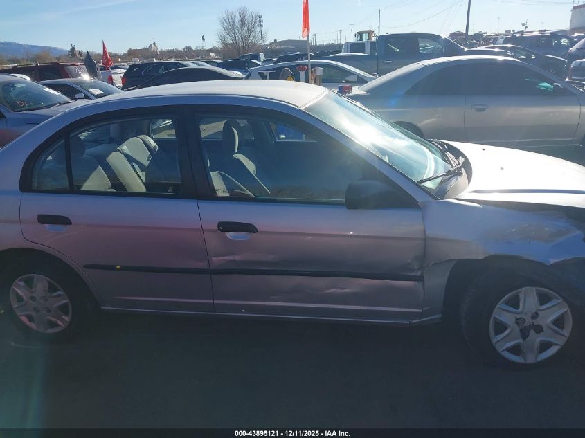 2005 Honda Civic Vp VIN: 1HGES16395L020519 Lot: 43895121