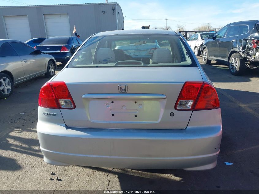 2005 Honda Civic Vp VIN: 1HGES16395L020519 Lot: 43895121