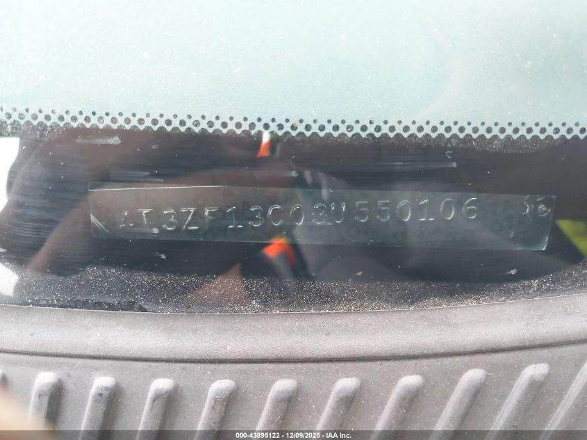 2003 Toyota Sienna Le VIN: 4T3ZF13C03U550106 Lot: 43895122