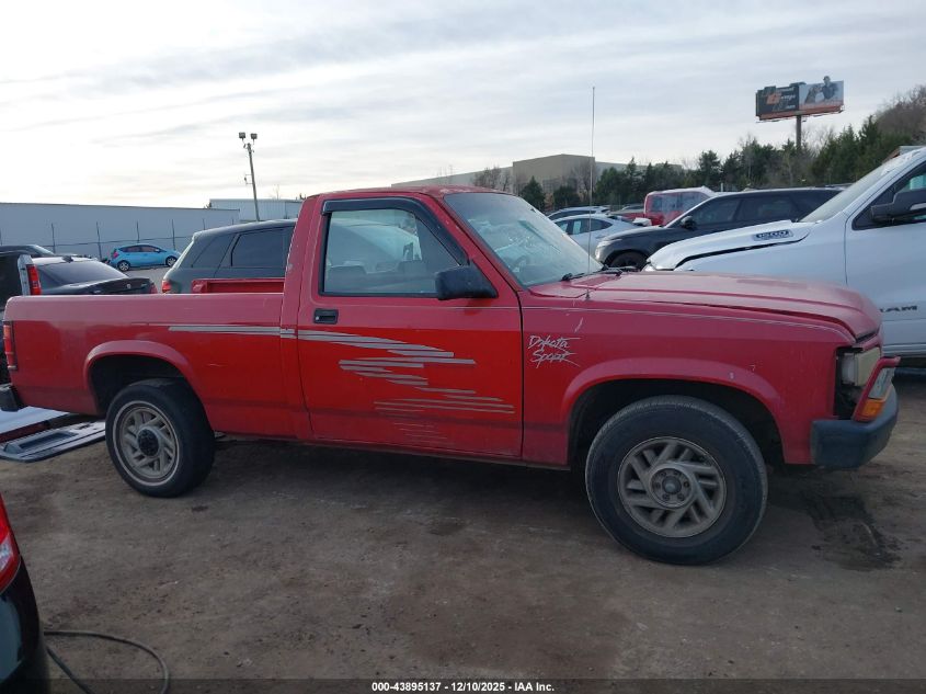 1993 Dodge Dakota VIN: 1B7FL26X0PS219119 Lot: 43895137