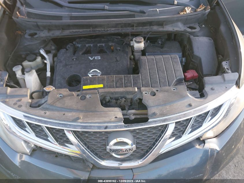 2011 Nissan Murano Sl VIN: JN8AZ1MW4BW165195 Lot: 43895162