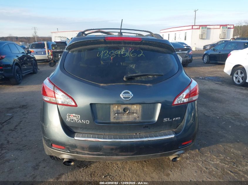 2011 Nissan Murano Sl VIN: JN8AZ1MW4BW165195 Lot: 43895162