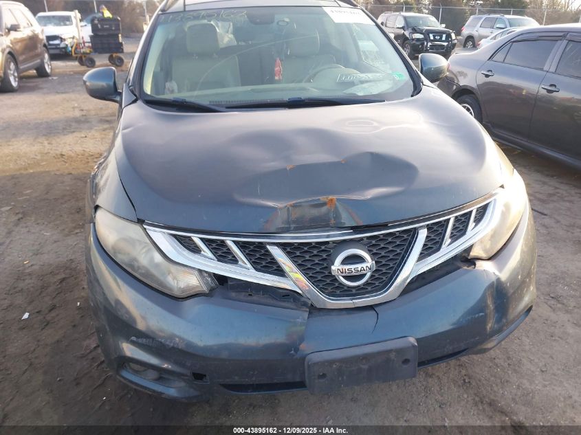 2011 Nissan Murano Sl VIN: JN8AZ1MW4BW165195 Lot: 43895162