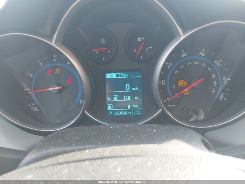 2016 Chevrolet Cruze Limited 1Lt Auto VIN: 1G1PE5SBXG7226231 Lot: 43895170