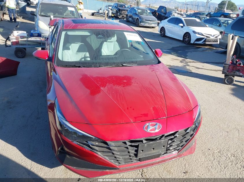 2023 Hyundai Elantra Hybrid Limited VIN: KMHLN4AJ0PU062297 Lot: 43895190