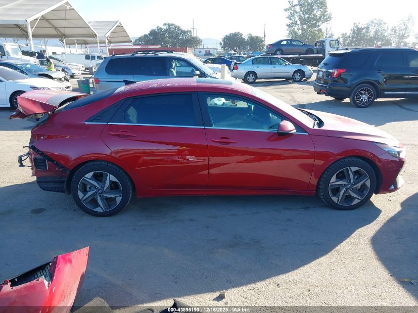 2023 Hyundai Elantra Hybrid Limited VIN: KMHLN4AJ0PU062297 Lot: 43895190