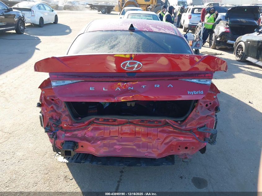 2023 Hyundai Elantra Hybrid Limited VIN: KMHLN4AJ0PU062297 Lot: 43895190
