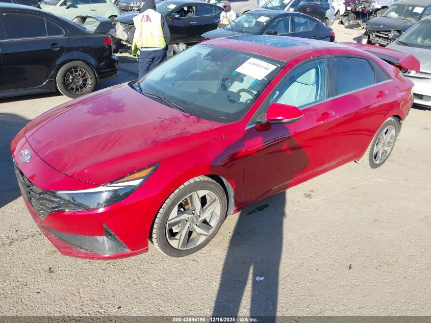 2023 Hyundai Elantra Hybrid Limited VIN: KMHLN4AJ0PU062297 Lot: 43895190