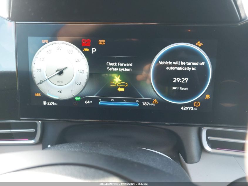 2023 Hyundai Elantra Hybrid Limited VIN: KMHLN4AJ0PU062297 Lot: 43895190