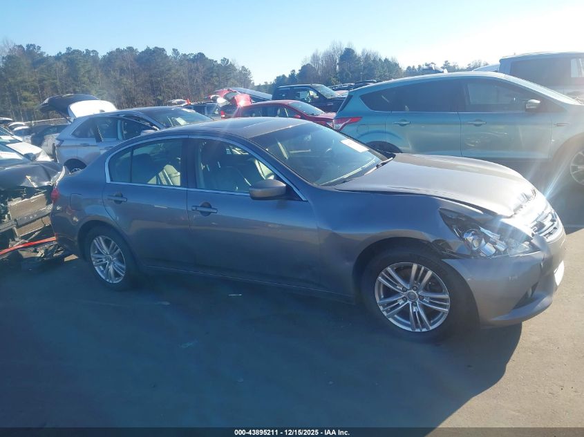 2013 Infiniti G37X VIN: JN1CV6AR0DM764186 Lot: 43895211