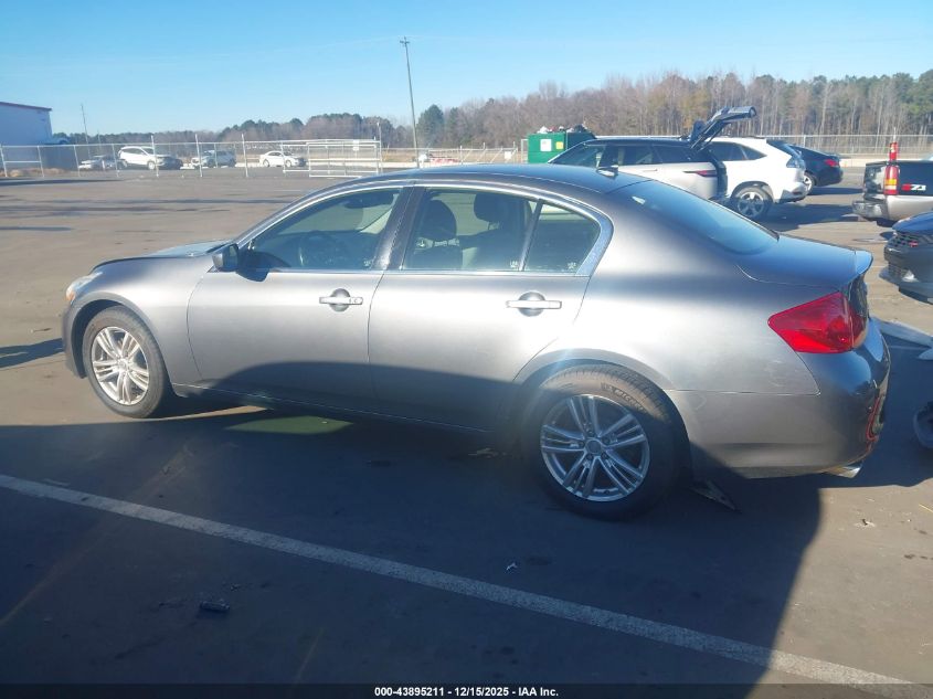 2013 Infiniti G37X VIN: JN1CV6AR0DM764186 Lot: 43895211