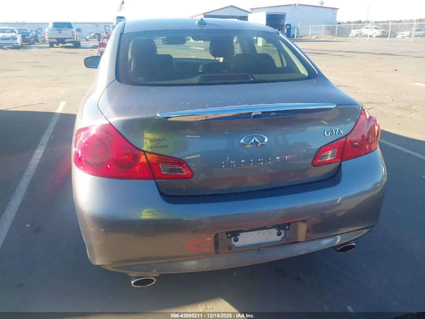 2013 Infiniti G37X VIN: JN1CV6AR0DM764186 Lot: 43895211
