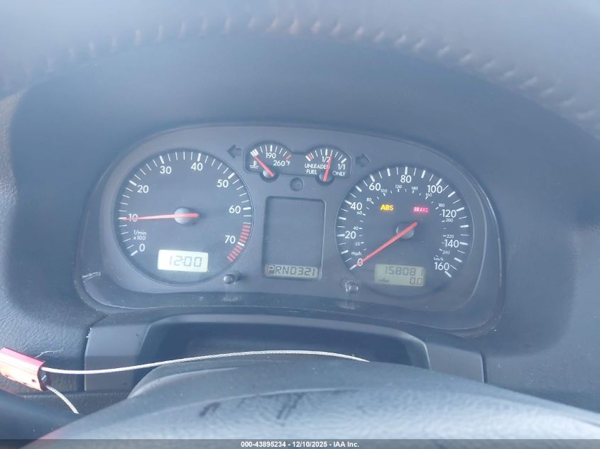 2000 Volkswagen Jetta Gls VIN: 3VWSC29M0YM122784 Lot: 43895234