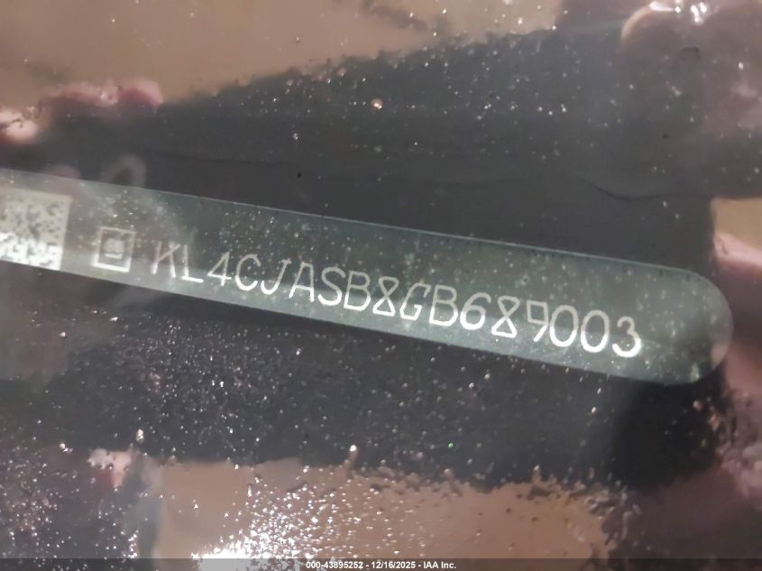 2016 Buick Encore VIN: KL4CJASB8GB689003 Lot: 43895252