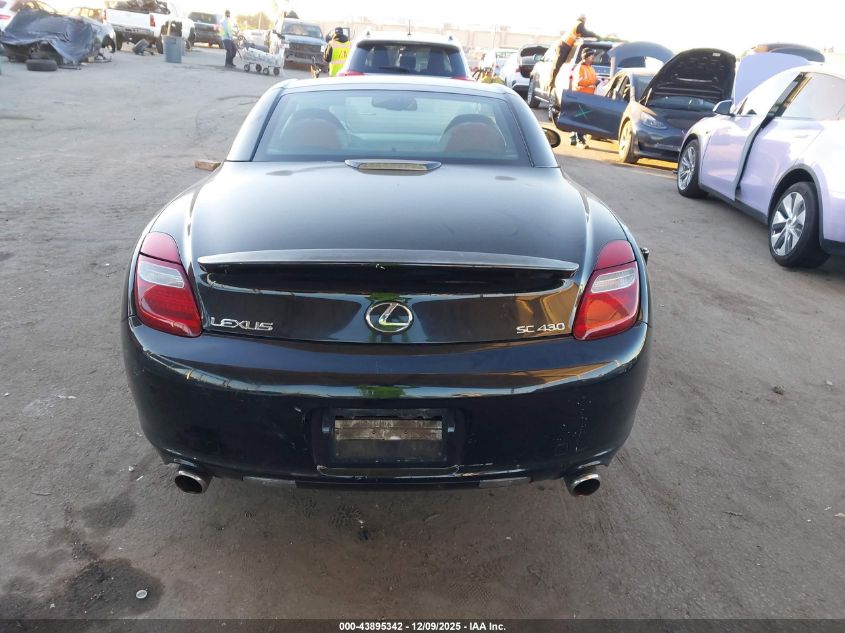 2006 Lexus Sc 430 VIN: JTHFN48Y369001613 Lot: 43895342