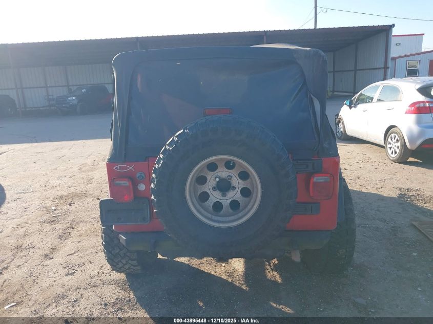 2005 Jeep Wrangler X VIN: 1J4FA39S05P365896 Lot: 43895448
