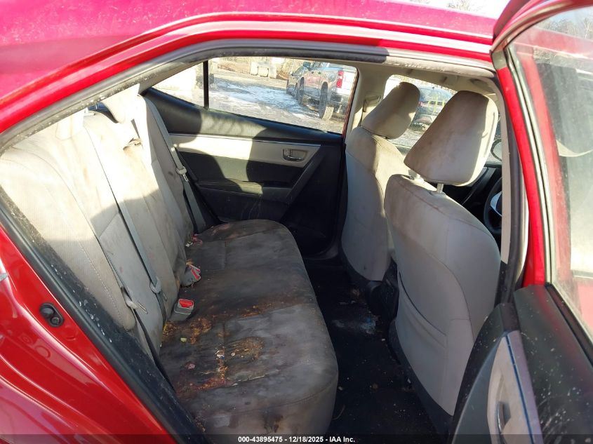 2015 Toyota Corolla Le VIN: 2T1BURHE4FC286208 Lot: 43895475