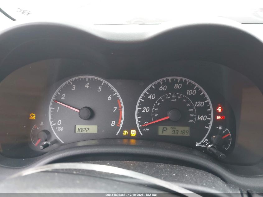 2009 Toyota Corolla S VIN: 2T1BU40E79C111552 Lot: 43895488