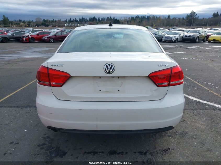 2014 Volkswagen Passat 2.0L Tdi Se VIN: 1VWBN7A3XEC112464 Lot: 43895524