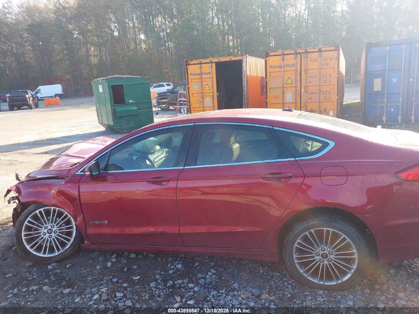 2013 Ford Fusion Hybrid Se VIN: 3FA6P0LU3DR351842 Lot: 43895547