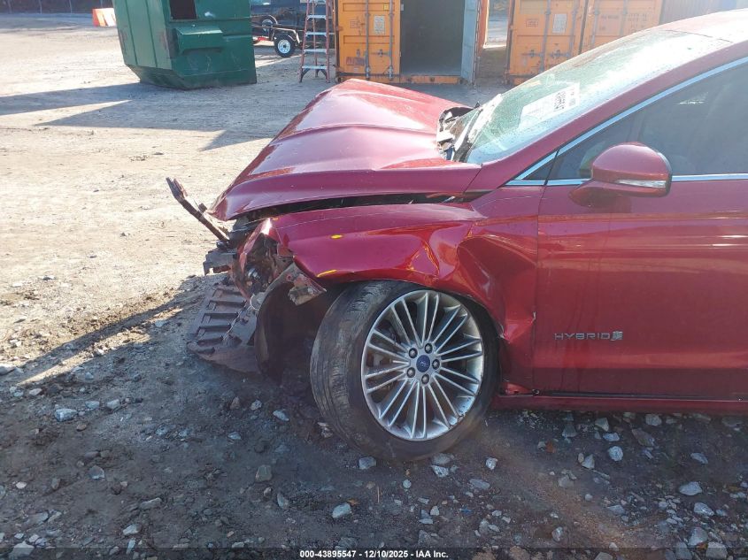 2013 Ford Fusion Hybrid Se VIN: 3FA6P0LU3DR351842 Lot: 43895547