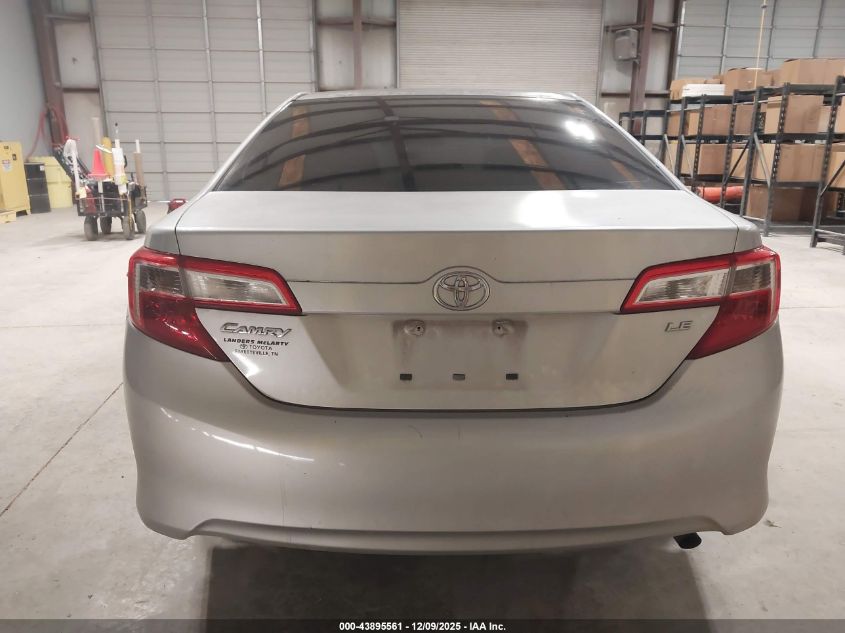 2013 Toyota Camry Le VIN: 4T1BF1FKXDU713326 Lot: 43895561