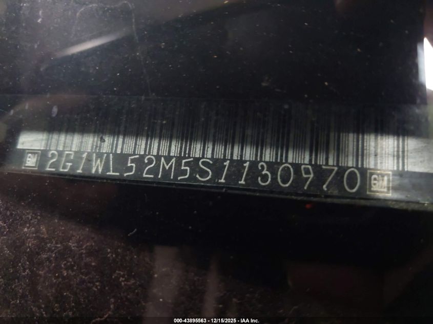 1995 Chevrolet Lumina VIN: 2G1WL52M5S1130970 Lot: 43895563