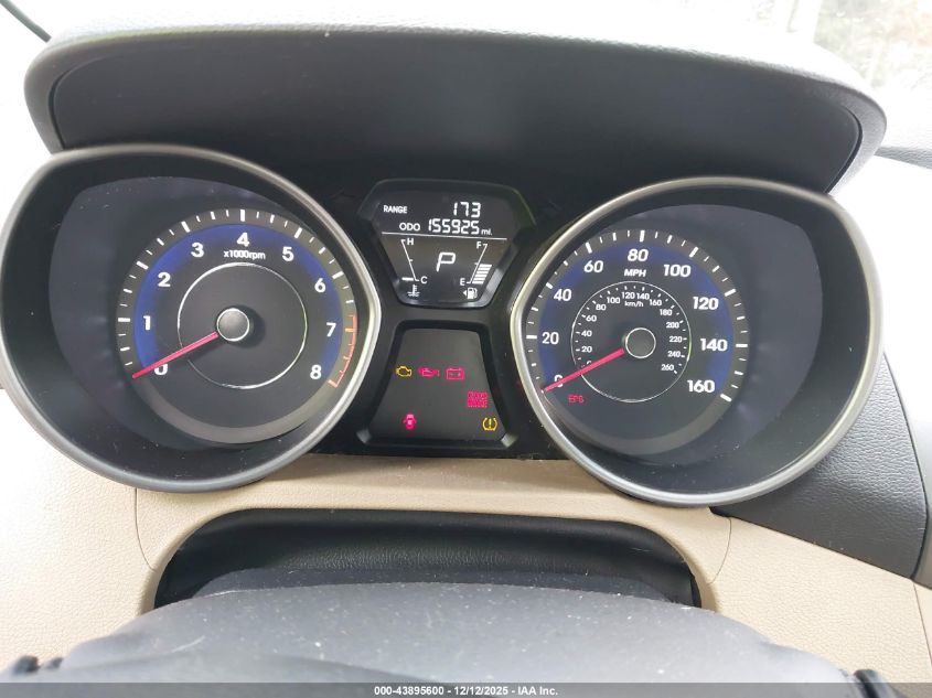 2011 Hyundai Elantra Gls VIN: 5NPDH4AE2BH025192 Lot: 43895600