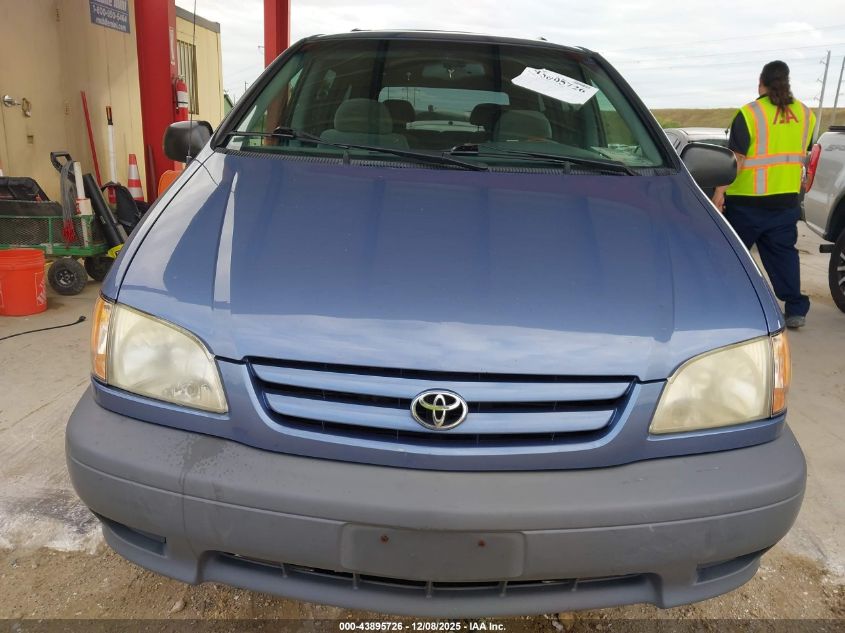 2003 Toyota Sienna Le VIN: 4T3ZF13C83U527561 Lot: 43895726