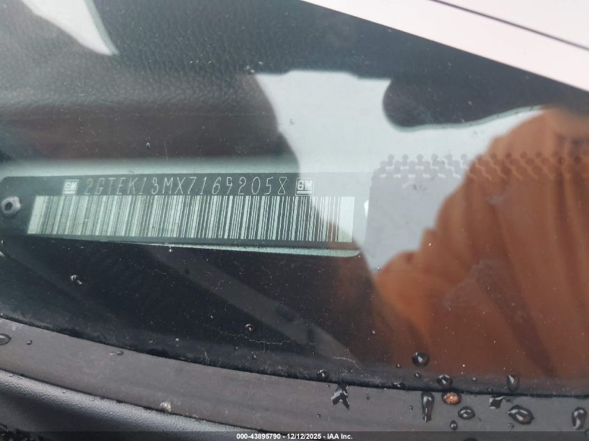 2007 GMC Sierra 1500 Sle1 VIN: 2GTEK13MX71692058 Lot: 43895790