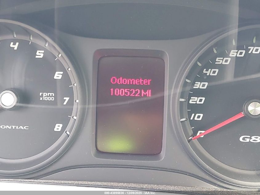 2009 Pontiac G8 Gt VIN: 6G2EC57Y99L193936 Lot: 43895836