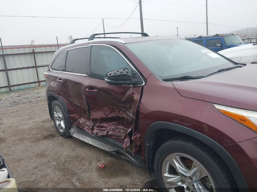 2015 Toyota Highlander Limited Platinum V6 VIN: 5TDYKRFH3FS085243 Lot: 43895906