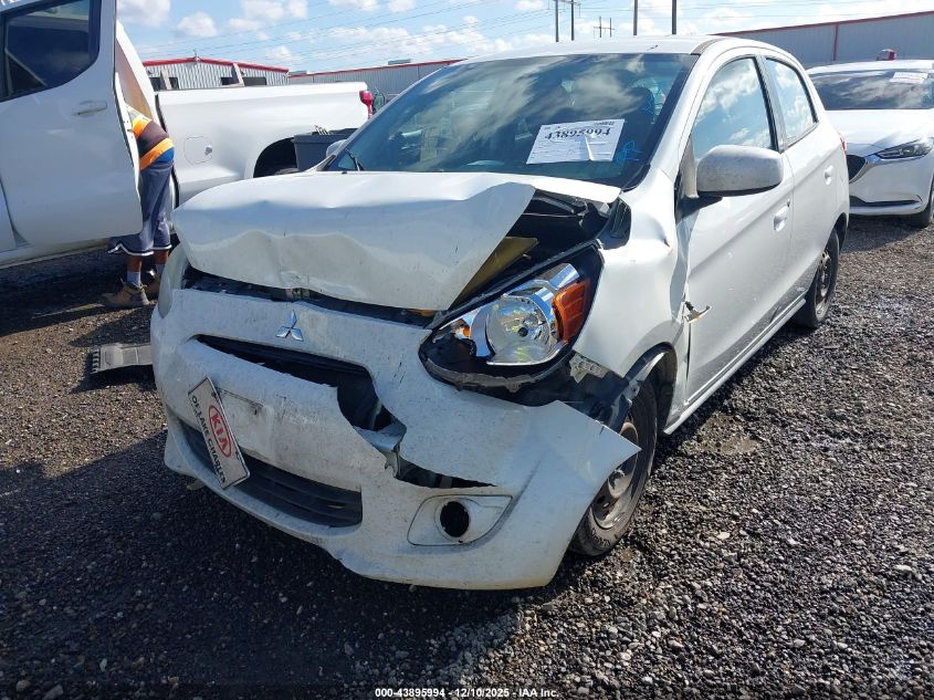 2015 Mitsubishi Mirage De VIN: ML32A3HJ8FH044331 Lot: 43895994