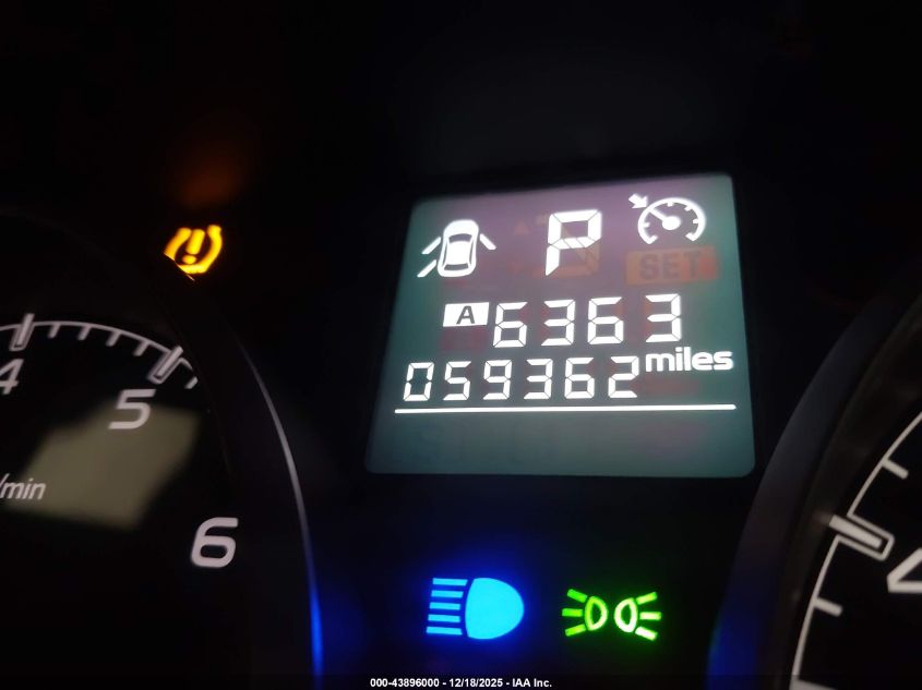 2013 Subaru Outback 2.5I VIN: 4S4BRBAC8D3320492 Lot: 43896000