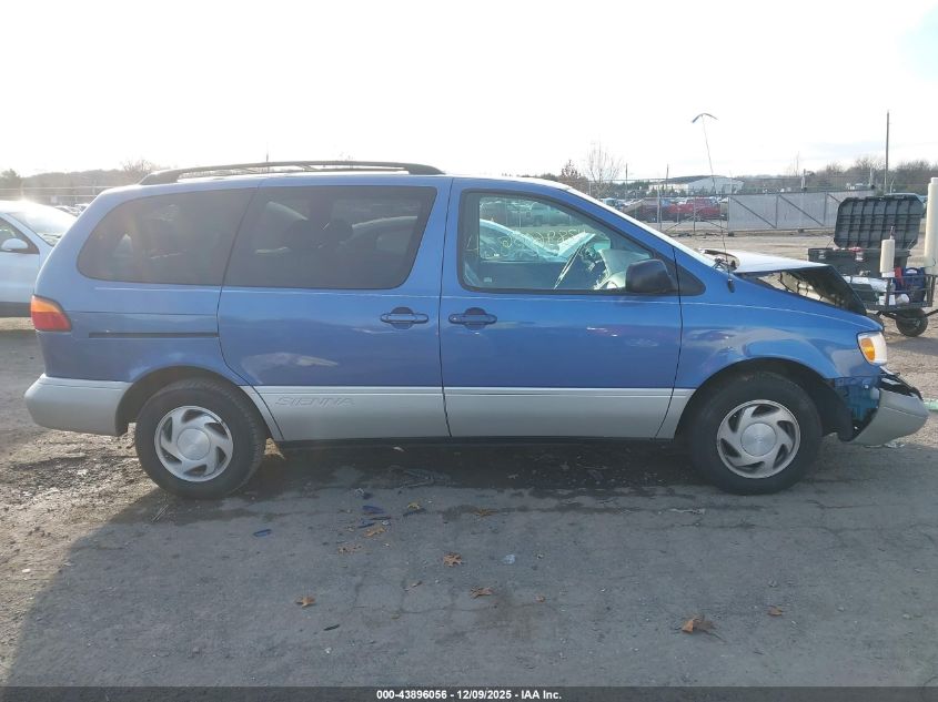 2000 Toyota Sienna Xle VIN: 4T3ZF13C1YU299345 Lot: 43896056