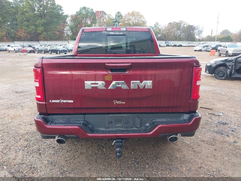 2025 Ram 1500 Lone Star 4X2 5'7 Box VIN: 1C6RREFP9SN612824 Lot: 43896136