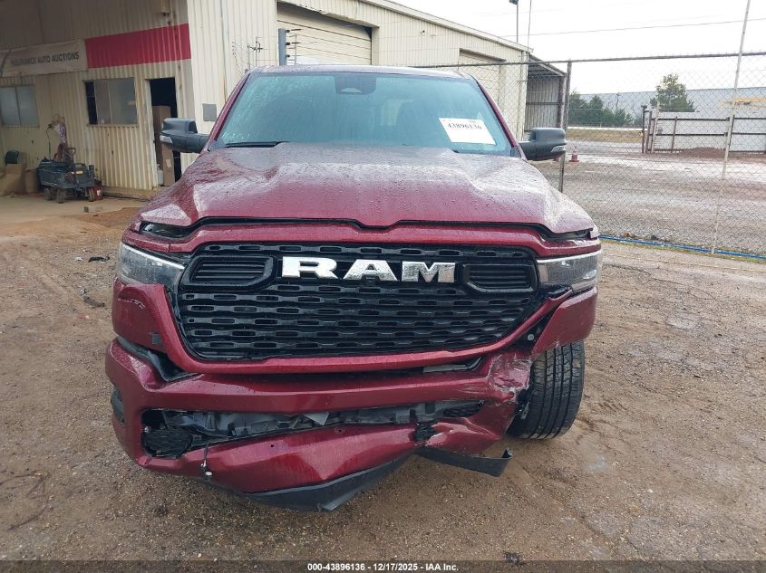 2025 Ram 1500 Lone Star 4X2 5'7 Box VIN: 1C6RREFP9SN612824 Lot: 43896136