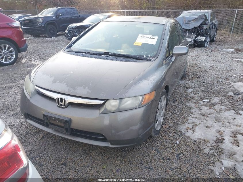 2008 Honda Civic Lx VIN: 2HGFA16538H525787 Lot: 43896266