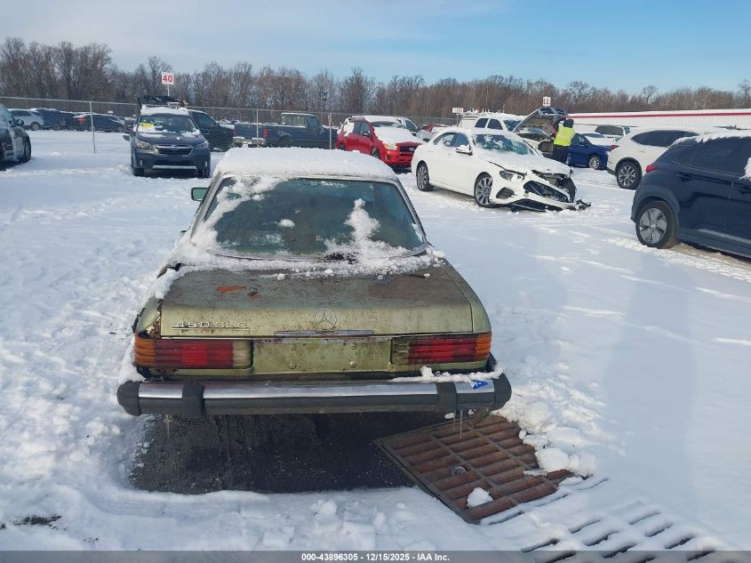 1973 Mercedes-Benz 450Sl VIN: 10702310007896 Lot: 43896305