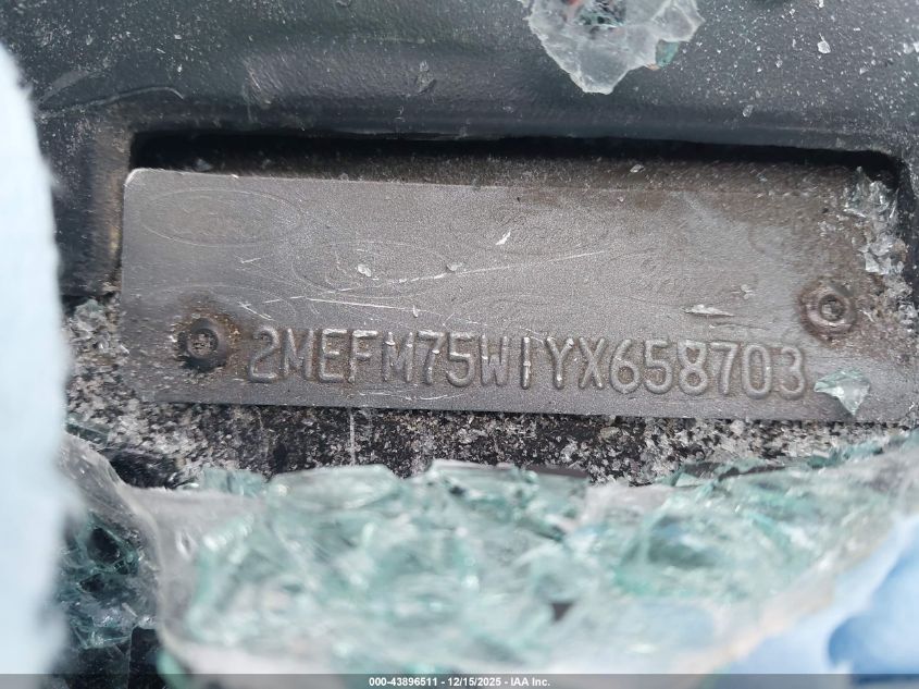 2000 Mercury Grand Marquis Ls VIN: 2MEFM75W1YX658703 Lot: 43896511