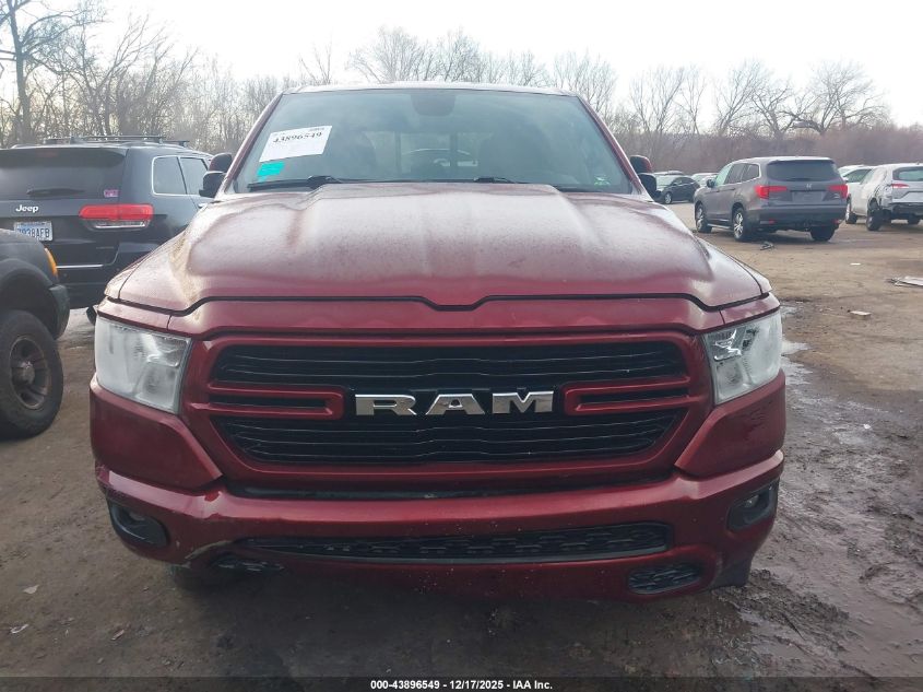 2019 Ram 1500 Big Horn/Lone Star 4X4 5'7 Box VIN: 1C6SRFFT9KN893009 Lot: 43896549