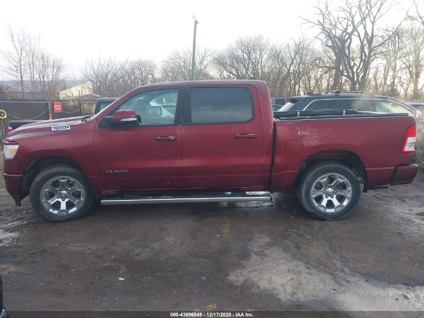 2019 Ram 1500 Big Horn/Lone Star 4X4 5'7 Box VIN: 1C6SRFFT9KN893009 Lot: 43896549