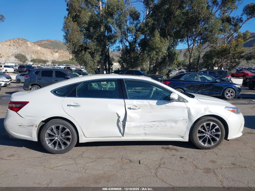 2016 Toyota Avalon Xle Plus VIN: 4T1BK1EB1GU224847 Lot: 43896555
